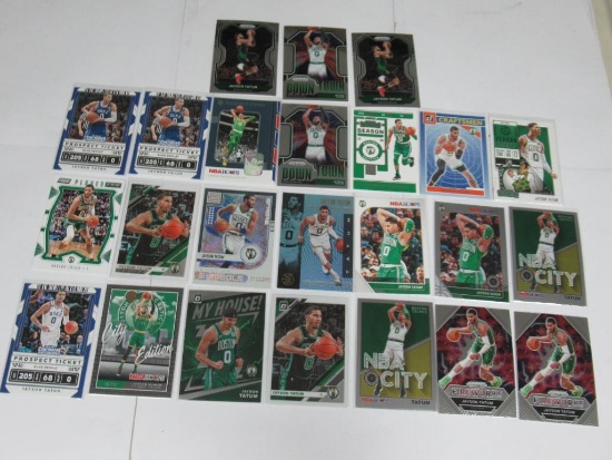 25 Card Lot of JAYSON TATUM Boston Celtics Basketball Cards from Collection