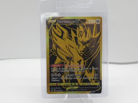 Pokemon Card Zamazenta V Collector's Edition Black Star Promo Gold Card