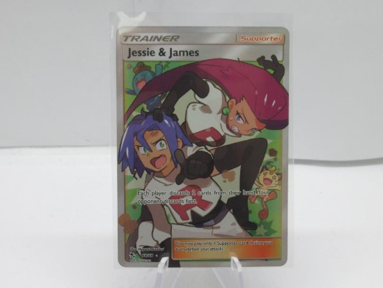 Pokemon Card Jessie & James Full Art Ultra Rare Pokemon Hidden Fates