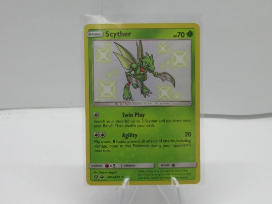 Pokemon Card Scyther SV1/SV94 Shiny Holo Rare Pokemon Hidden Fates