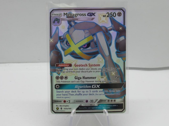 Metagross GX SHINY FULL ART SECRET ULTRA RARE Pokemon Hidden Fates