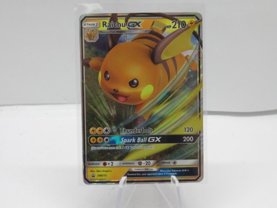 Pokemon Card Hidden Fates Black Star Promo Raichu