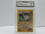 GMA GRADED POKEMON 2000 BROCK'S GRAVELER #34 GYM CHALLENGE 1ST EDITION GEM MT 10