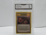 GMA GRADED POKEMON 1999 MYSTERIOUS FOSSIL #62 FOSSIL TRAINER MINT 9