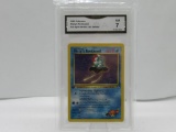 GMA GRADED POKEMON 2000 MISTY'S TENTACOOL #32 GYM HEROES 1ST EDITION NM 7