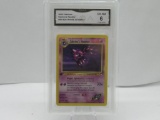 GMA GRADED POKEMON 2000 SABRINAS HAUNTER #58 GYM HEROES 1ST EDITION EX NM 6