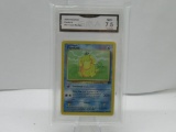 GMA GRADED POKEMON 2000 PSYDUCK #65 TEAM ROCKET NM+ 7.5