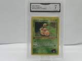 GMA GRADED POKEMON 2000 ERIKA'S EXEGGCUTE #43 GYM HEROES 1ST EDITION NM 7