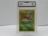 GMA GRADED POKEMON 1999 WEEPINBELL #48 JUNGLE NM-MT 8