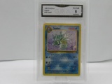 GMA GRADED POKEMON 1999 SEADRA #42 FOSSIL EX-NM 6