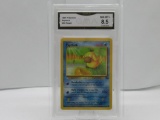 GMA GRADED POKEMON 1999 PSYDUCK #53 FOSSIL NM-MT+ 8.5