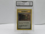 GMA GRADED POKEMON 2000 THE ROCKET'S TRAINING GYM #104 GYM HEROES TRAINER 1ST EDITION NM-MT 8