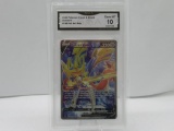 GMA GRADED POKEMON 2020 SWORD & SHIELD ZACIAN V #195 FULL ART HOLO GEM MT 10