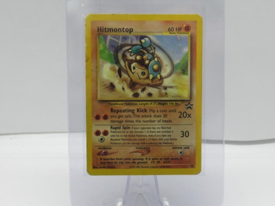 2002 Pokemon WOTC Black Star Promo #37 HITMONTOP Vintage Trading Card