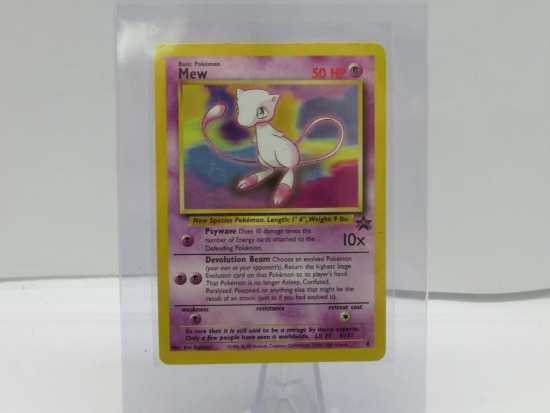 1999 Pokemon WOTC Black Star Promo #8 MEW Vintage Trading Card