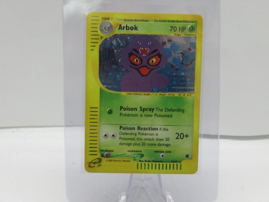 2002 Pokemon Expedition #3 ARBOK Holofoil Rare Trading Card