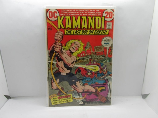 DC Comics KAMANDI #4 Vintage Bronze Age Comic Book from Collection