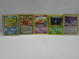 Vintage Lot of 5 1ST EDITION Pokemon WOTC Trading Cards from Cool Collection