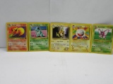 Vintage Lot of 5 BLACK STAR RARE WOTC Pokemon Trading Cards from Cool Collection