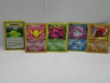 Vintage Lot of 5 1ST EDITION WOTC Pokemon Trading Cards from Cool Collection