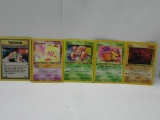 Vintage Lot of 5 1ST EDITION WOTC Pokemon Trading Cards from Cool Collection