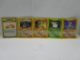 Vintage Lot of 5 1ST EDITION WOTC Pokemon Trading Cards from Cool Collection