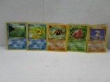 Vintage Lot of 5 1ST EDITION WOTC Pokemon Trading Cards from Cool Collection