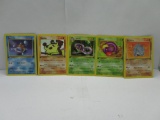 Vintage Lot of 5 1ST EDITION WOTC Pokemon Trading Cards from Cool Collection