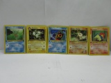 Vintage Lot of 5 1ST EDITION WOTC Pokemon Trading Cards from Cool Collection