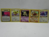 Vintage Lot of 5 BLACK STAR RARE WOTC Pokemon Trading Cards from Cool Collection