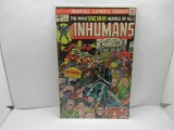 Marvel Comics THE INHUMANS #3 Vintage KEY ISSUE Bronze Age Comic Book - Black Widow!