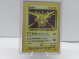 1999 Pokemon Base Set Unlimited #16 ZAPDOS Holofoil Rare Trading Card