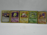Vintage Lot of 5 WOTC BLACK STAR RARE Pokemon Trading Cards from Massive Collection