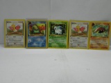 Vintage Lot of 5 WOTC 1ST EDITION Pokemon Trading Cards from Binder Collection