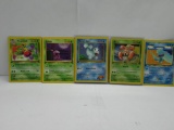 Vintage Lot of 5 WOTC 1ST EDITION Pokemon Trading Cards from Binder Collection