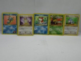 Vintage Lot of 5 WOTC 1ST EDITION Pokemon Trading Cards from Binder Collection