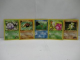 Vintage Lot of 5 WOTC 1ST EDITION Pokemon Trading Cards from Binder Collection