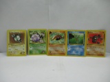 Vintage Lot of 5 WOTC 1ST EDITION Pokemon Trading Cards from Binder Collection