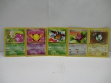 Vintage Lot of 5 WOTC 1ST EDITION Pokemon Trading Cards from Binder Collection