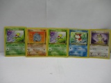 Vintage Lot of 5 WOTC 1ST EDITION Pokemon Trading Cards from Binder Collection