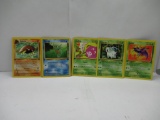 Vintage Lot of 5 WOTC 1ST EDITION Pokemon Trading Cards from Binder Collection