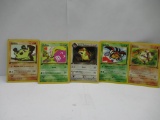 Vintage Lot of 5 WOTC 1ST EDITION Pokemon Trading Cards from Binder Collection