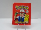 Factory Sealed 1999 POKEMON STICKERS 6 Sticker Vintage Pack