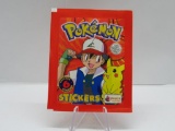 Factory Sealed 1999 POKEMON STICKERS 6 Sticker Vintage Pack