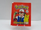 Factory Sealed 1999 POKEMON STICKERS 6 Sticker Vintage Pack