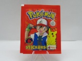 Factory Sealed 1999 POKEMON STICKERS 6 Sticker Vintage Pack