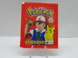 Factory Sealed 1999 POKEMON STICKERS 6 Sticker Vintage Pack