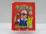 Factory Sealed 1999 POKEMON STICKERS 6 Sticker Vintage Pack