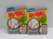 2 Pack Lot of Factory Sealed 1989 FLEER BASEBALL 15 Card Packs - Griffey Rookie?