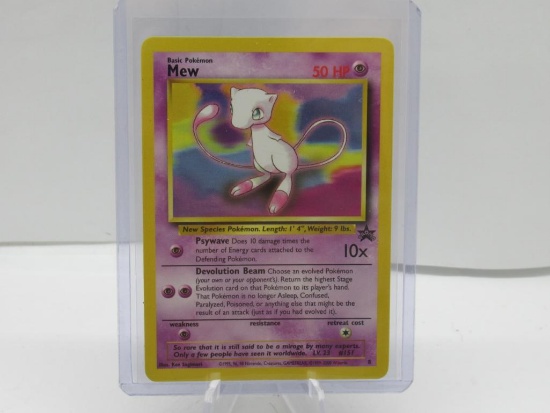 1999 Pokemon Black Star Promo #8 MEW Vintage Trading Card from Collection